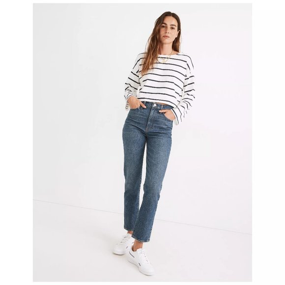 Madewell Classic Straight Jeans in Corson Wash 25 - Picture 1 of 7